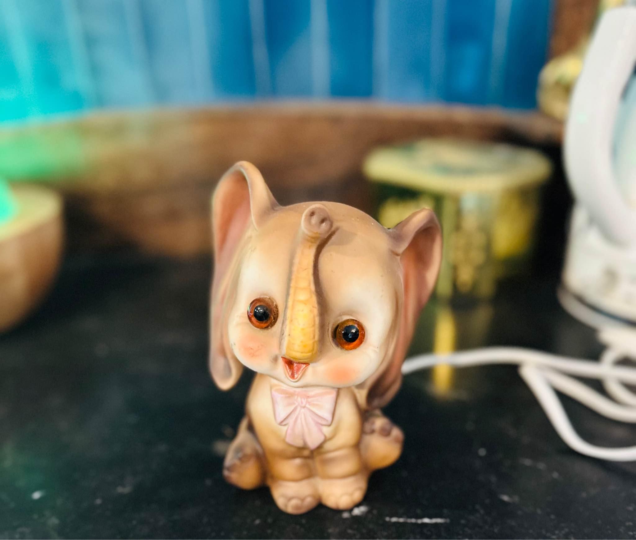Vintage Josef Originals porcelain girl feeding baby pig figurine