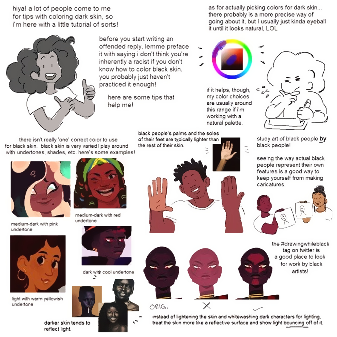 “Skin Tones” by Luc* •... - Character Design References