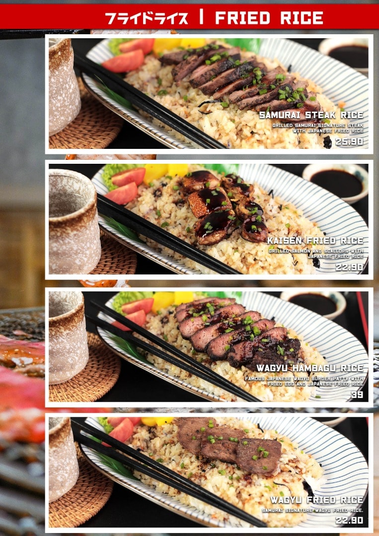 Samurai Fried Rice antara makanan yang... - Samurai Yakiniku