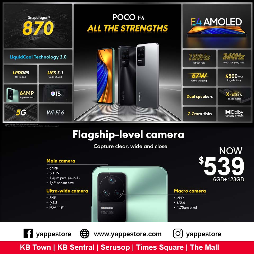 Yappe Store - All the stand-out features of #POCOF4 make...