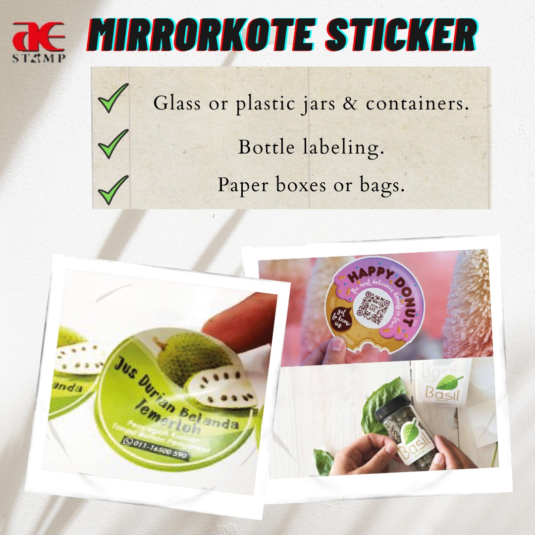 A E Stamp - 👉🏻Let's get to know the types of stickers...
