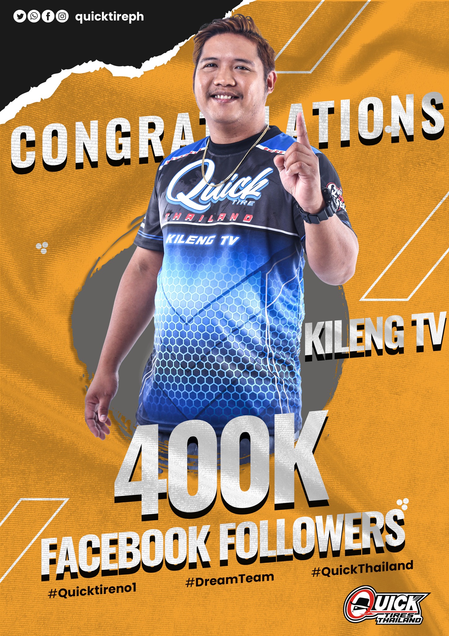 Congratulations to Kileng TV on... - Quick Tires Philippines | Facebook