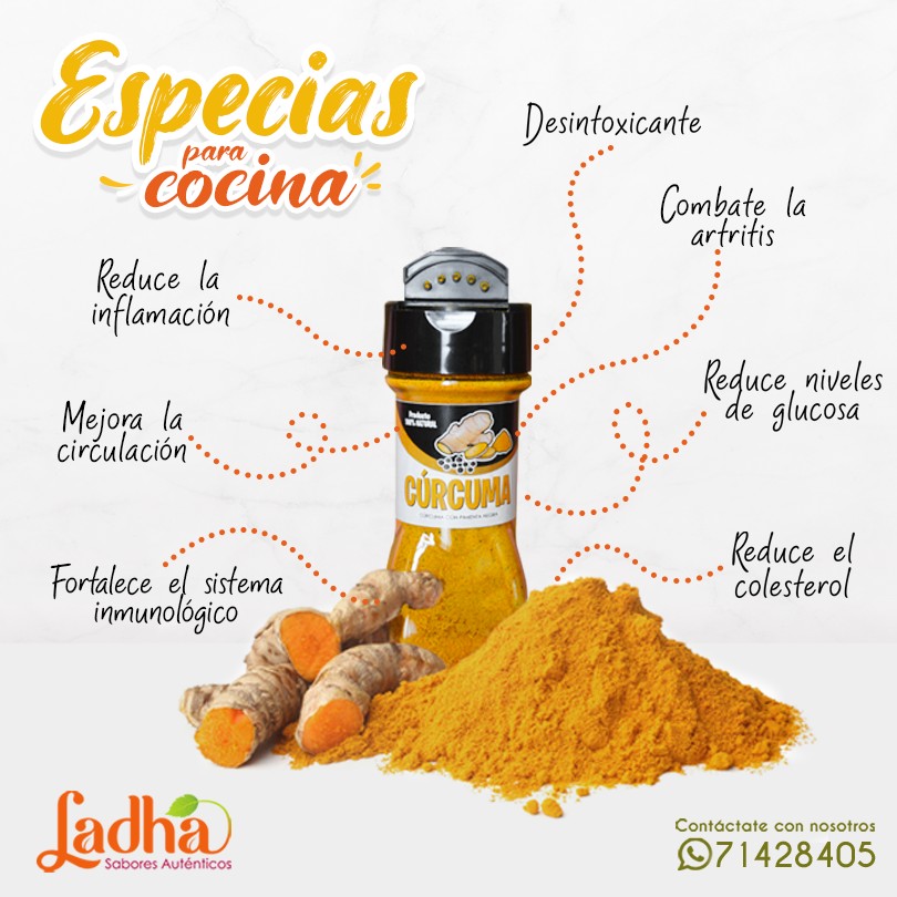 Ladha Alimentos - 🤩La cúrcuma con pimienta negra es de los... | Facebook