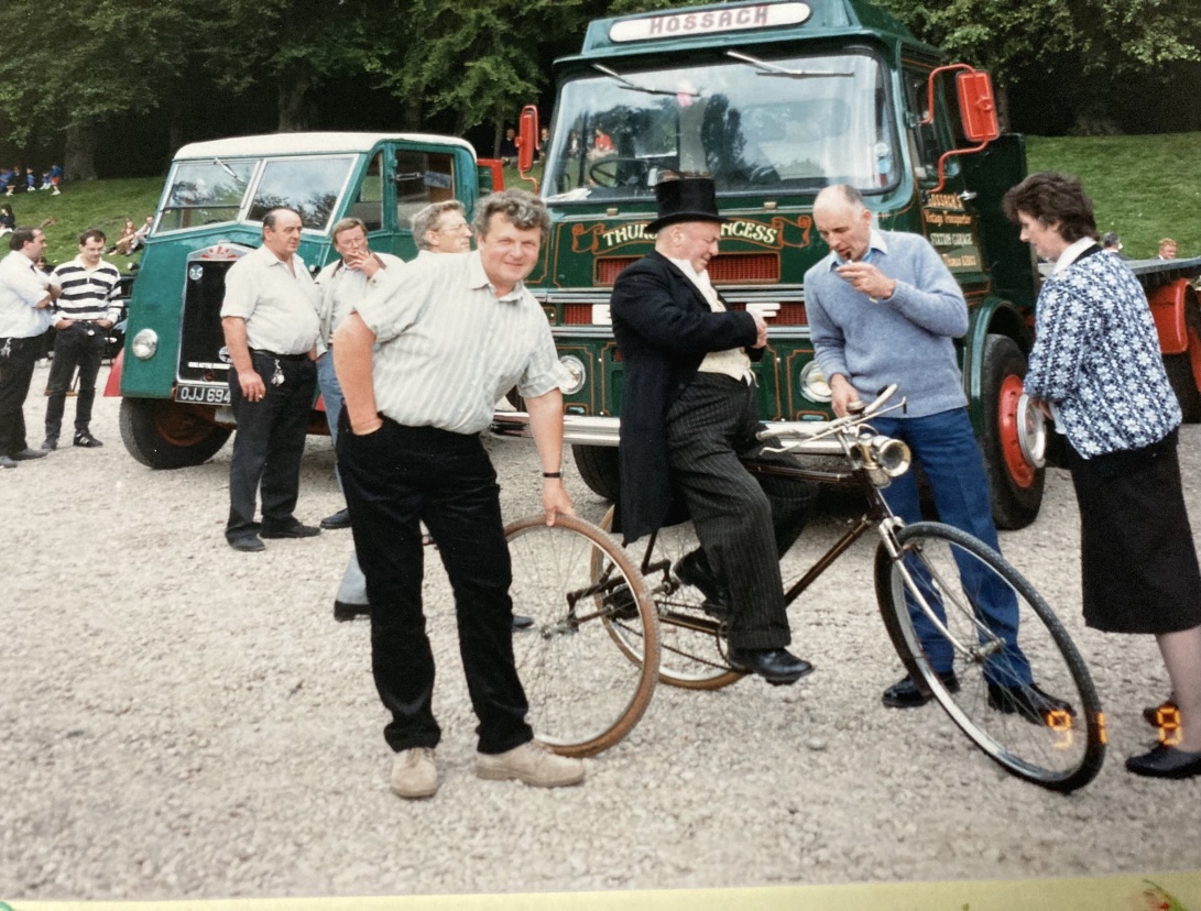 Dunrobin Rally, August, 1991. John (Mr. Snuff) Begg dressed in 'Period ...
