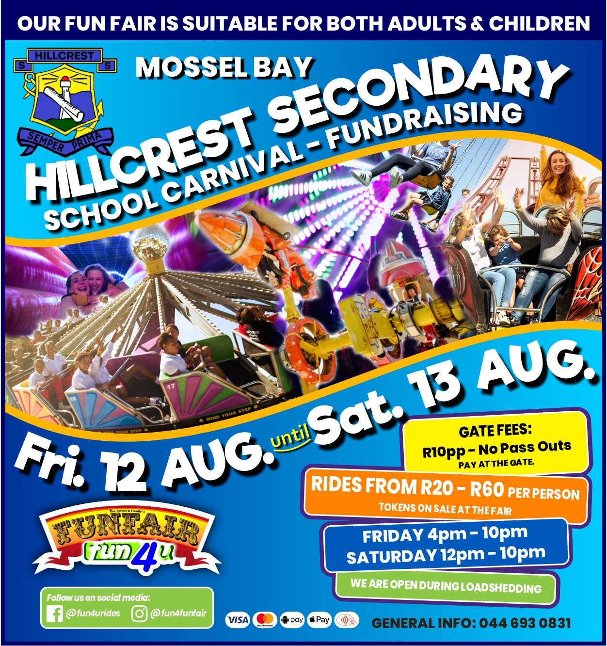 Fun4u FunFair - 🎡🎢🎠IT'S CARNIVAL TIME in #MosselBay. 🎡🎢🎠... | Facebook