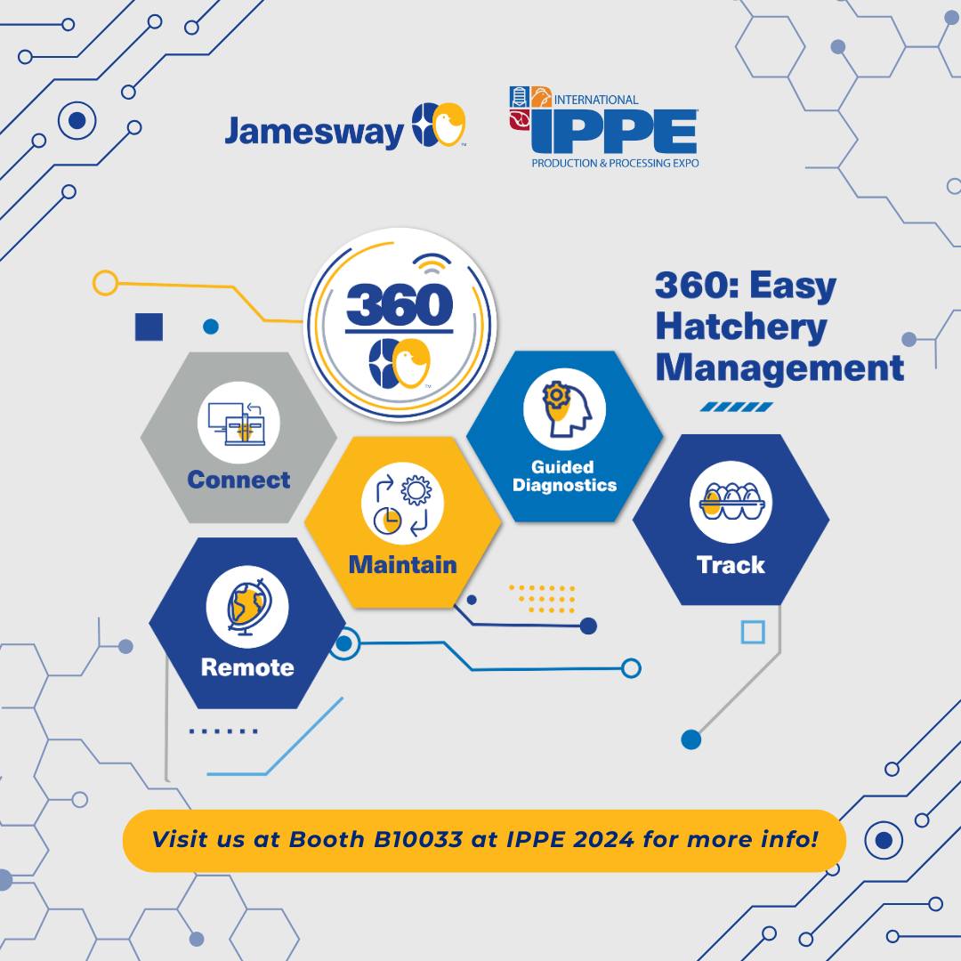 Jamesway - Discover 360 at IPPE 2025! Revolutionize your hatchery ...