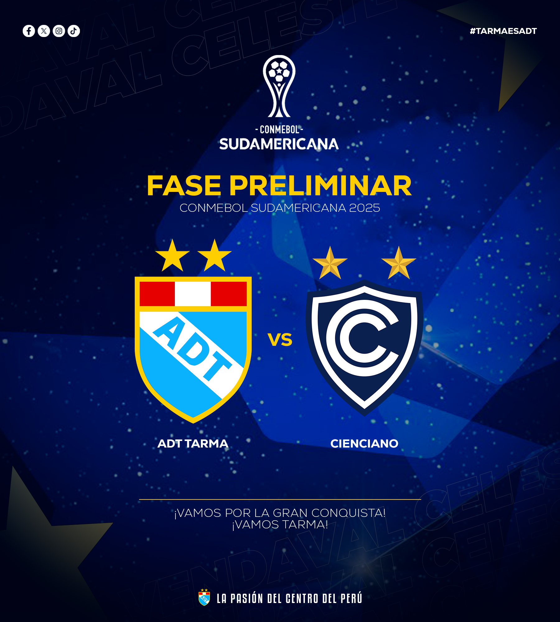 𝐑𝐈𝐕𝐀𝐋 𝐂𝐎𝐍𝐅𝐈𝐑𝐌𝐀𝐃𝐎 ¡𝐒𝐎𝐌𝐎𝐒... - Asociación Deportiva Tarma - ADT