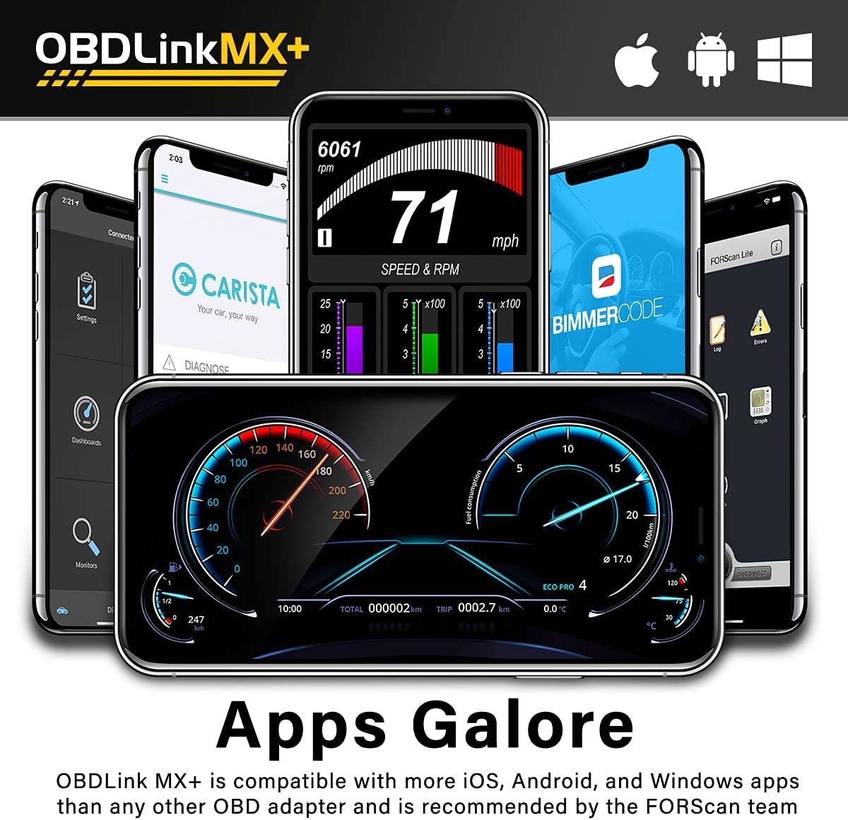 What OBD2 adapter fits 2023 Tesla MYLR blue connector for OBDLink MX?