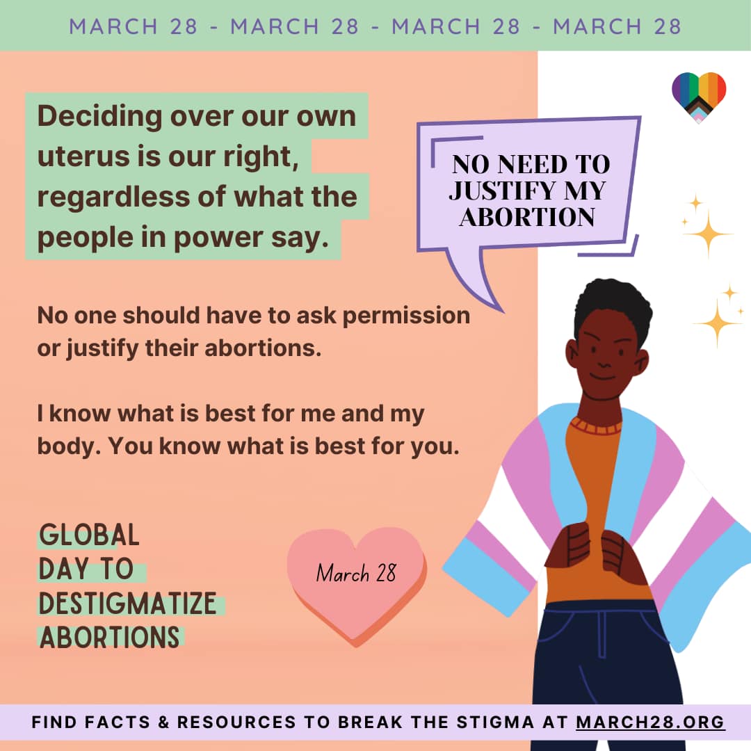 Women's - 📢 Abortions are Normal. Stigma is Not. On #March28, we ...