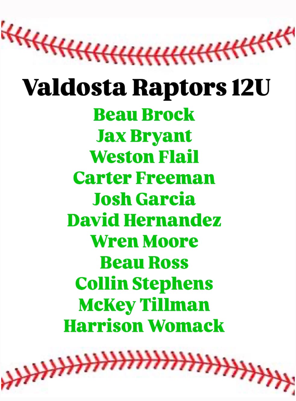 Raptors Baseball Club