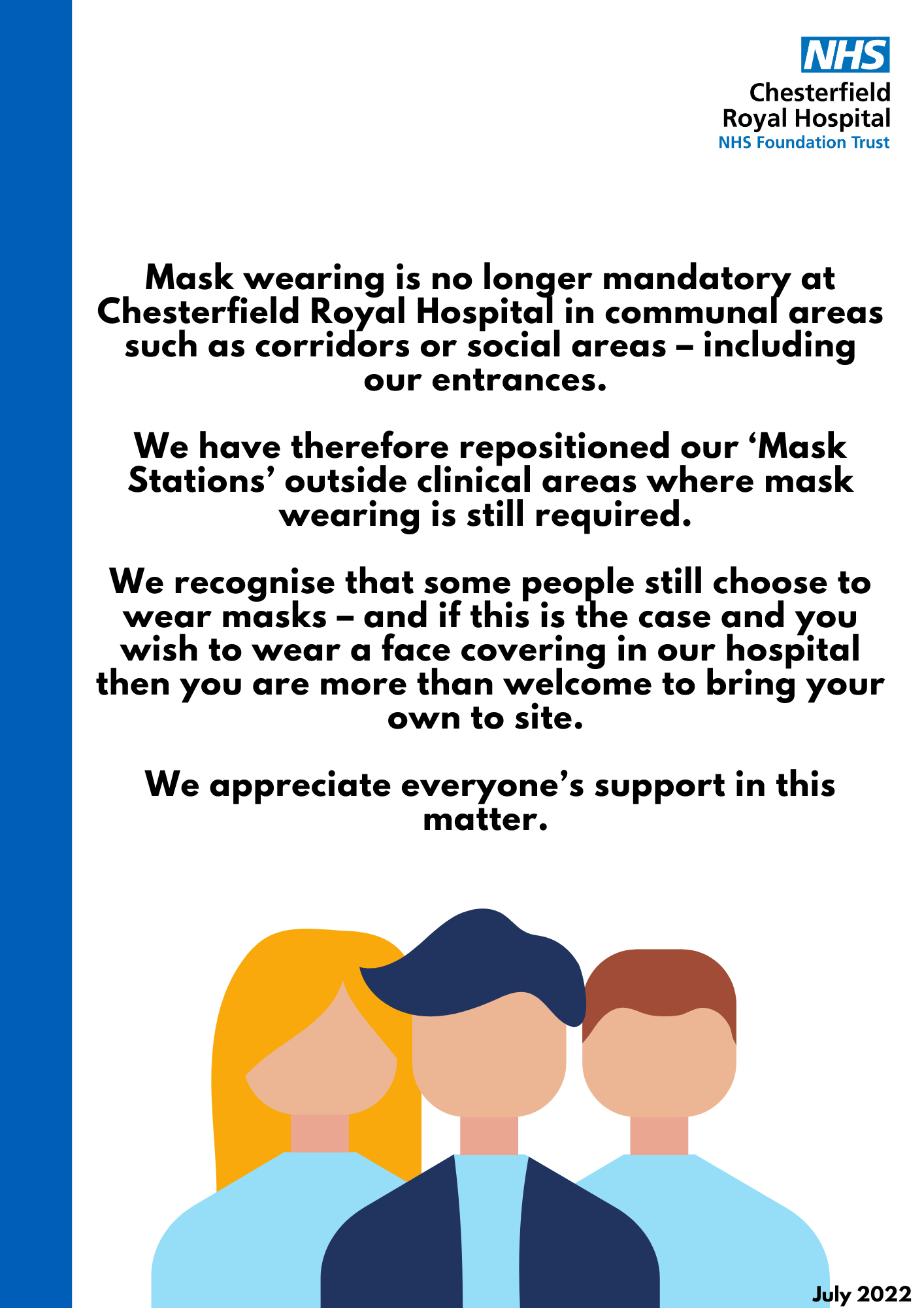 Chesterfield Royal Hospital NHS FT & Royal Primary Care - Mask wearing ...