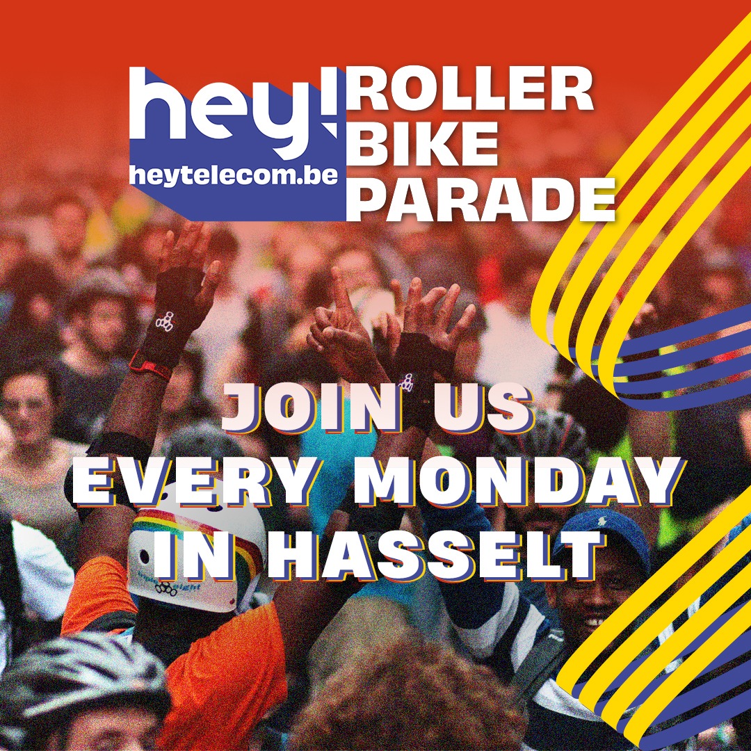 We willen nogmaals alle... - Hey telecom Roller Bike Parade