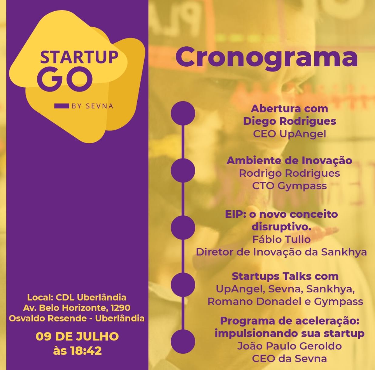 Upangel - 👉Startup Go - Se liga no Cronograma! Um super evento para o ...