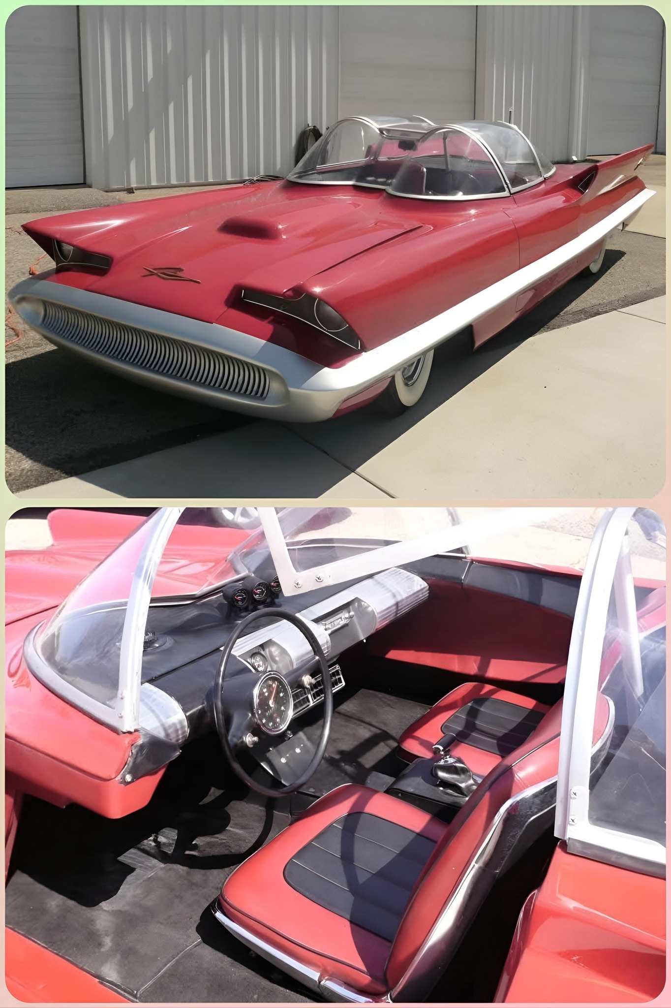 1955 Lincoln Futura's futuristic design