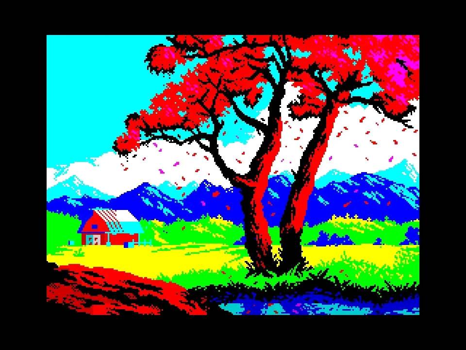 Creating pixel art with LibreSprite in ZX Spectrum color palette