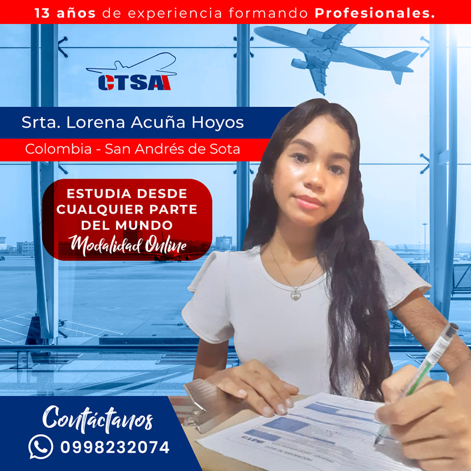 CTSA Centro de Capacitación Aérea - ️ ️¡Bienvenida a bordo! ️ ️ Srta ...