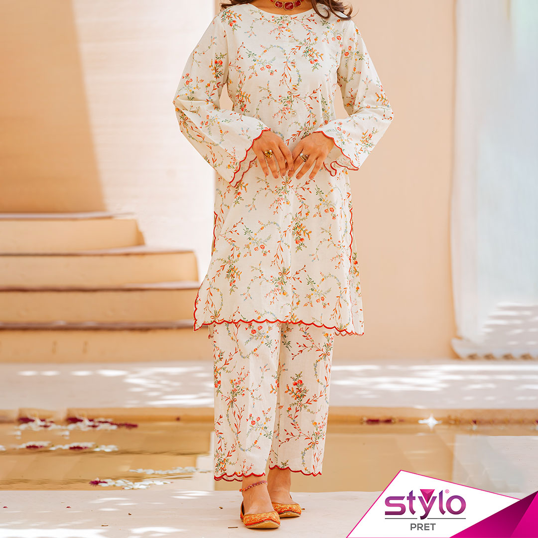Stylo - PS3332 - Rs. 5,000 A subtle and chic outfit for Eid that beats ...