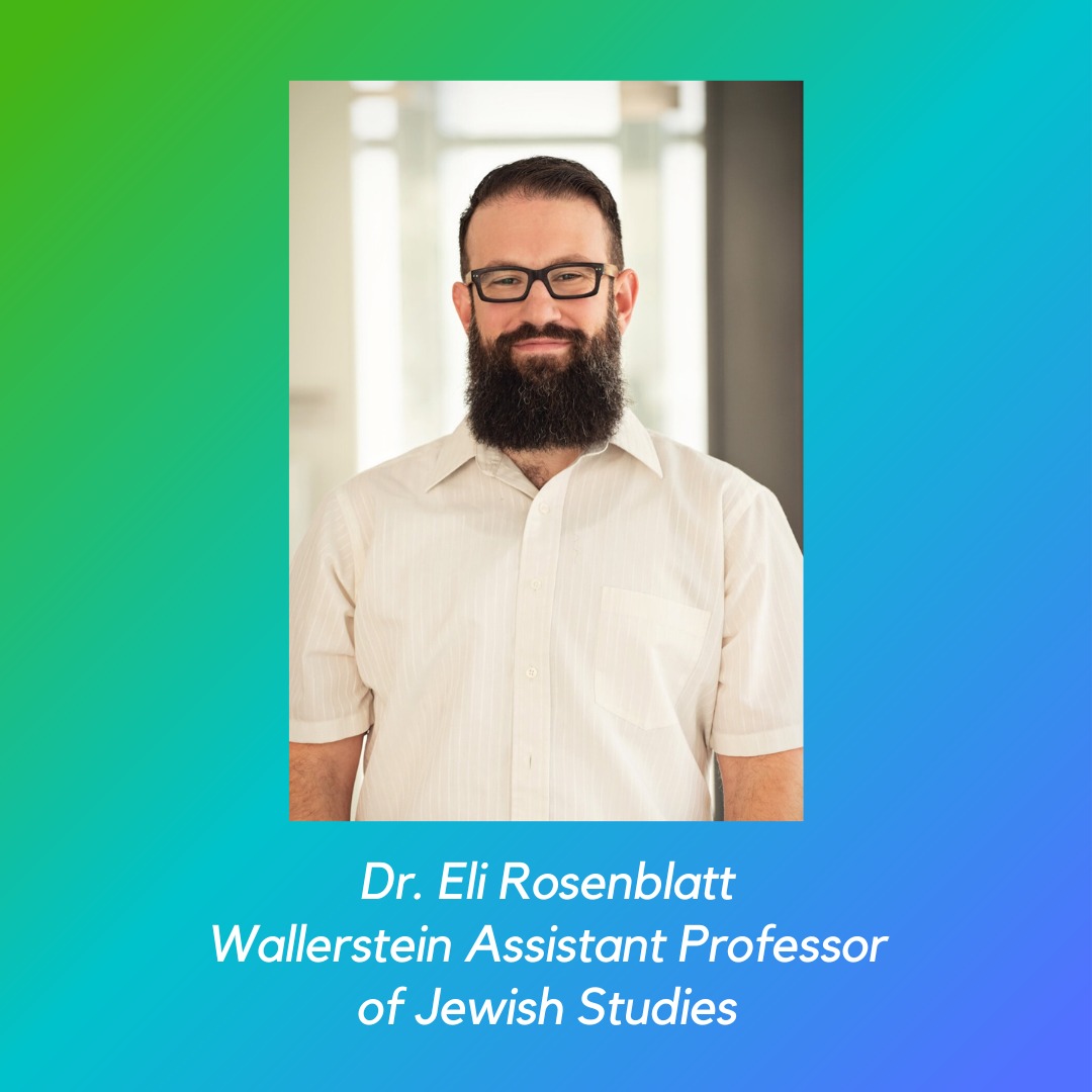 Drew - #DrewTheo and #DrewU are pleased to welcome Dr. Eli Rosenblatt ...