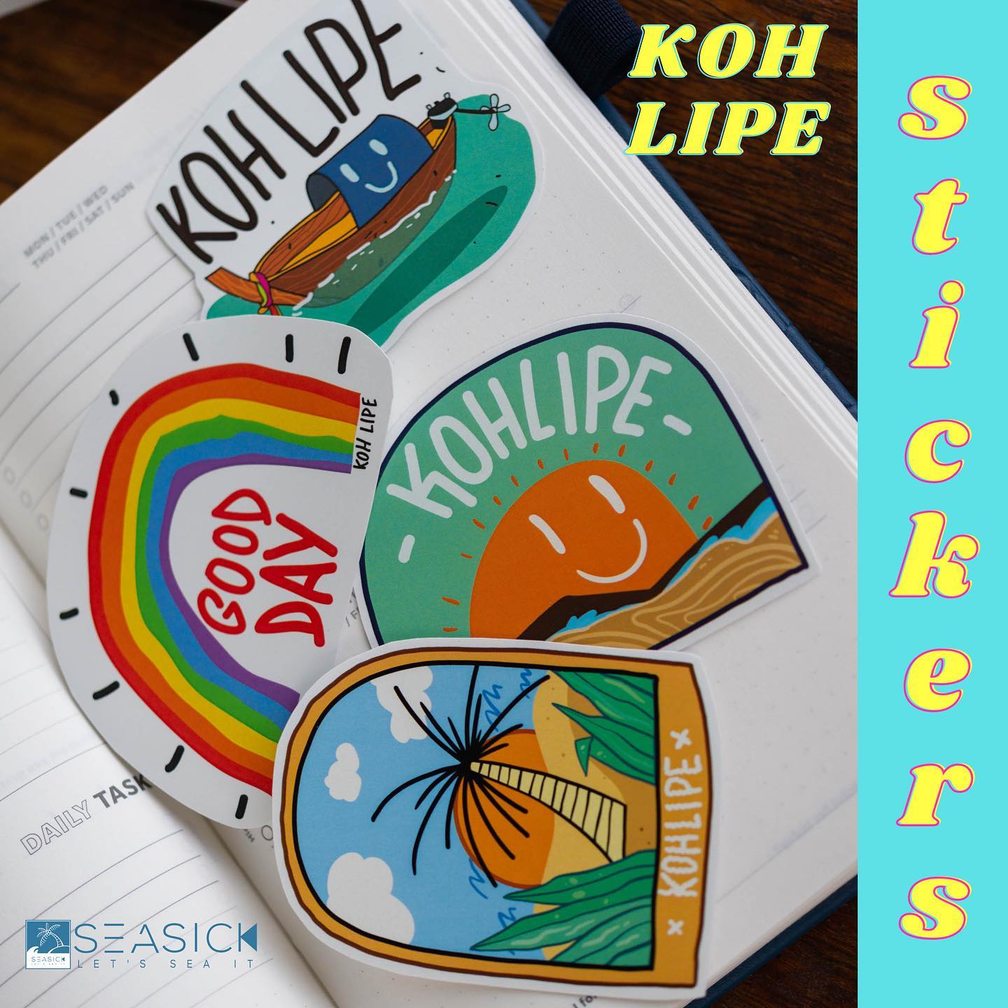 Seasick - Meet our new stickers waterproof & UV-protected... | Facebook