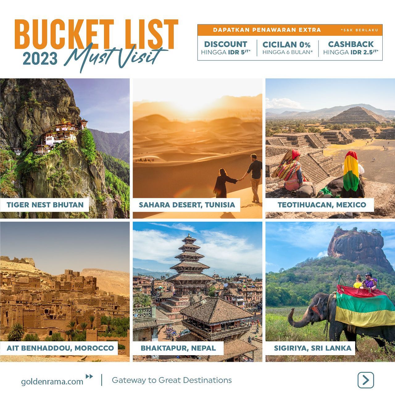 Perpaduan keindahan alam dan budaya... - Golden Rama Tours