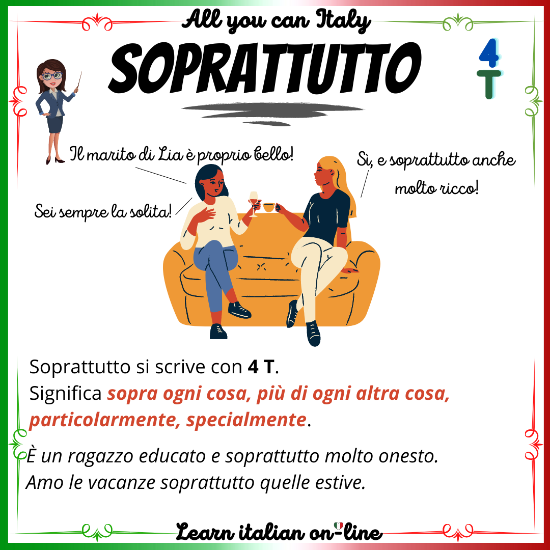 ItaliaBenetti - ⚡️ Lampi d'italiano - Soprattutto💚🤍 ️ La... | Facebook