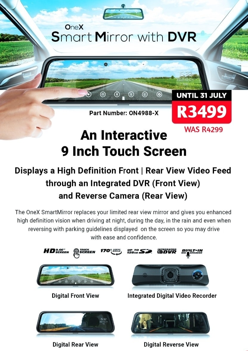 💥 ONEX SMART MIRROR... - CatMan Audio Sound & 4X4 Accessories