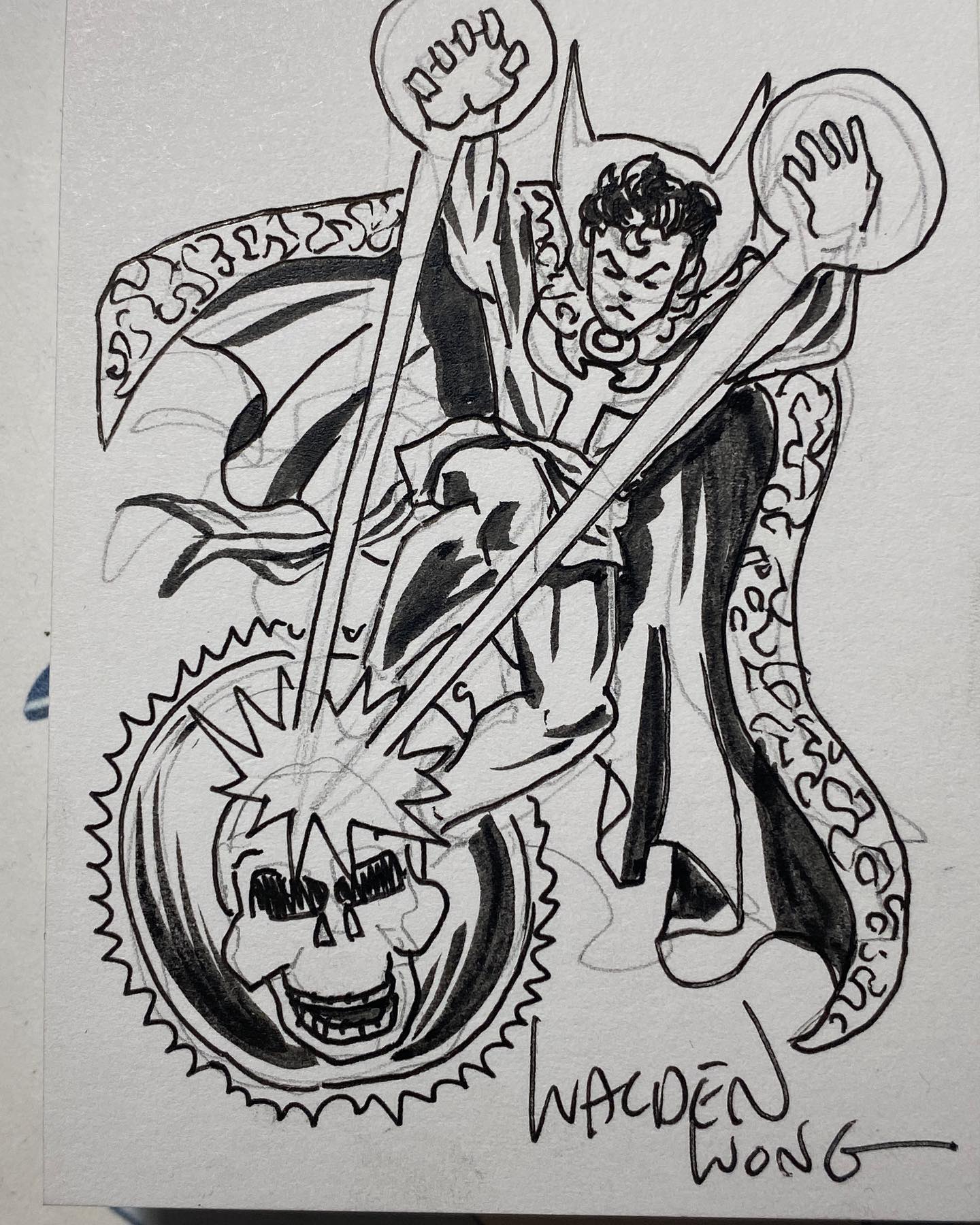 Matriarchs of Marvel sketch cards by Lydi Li
