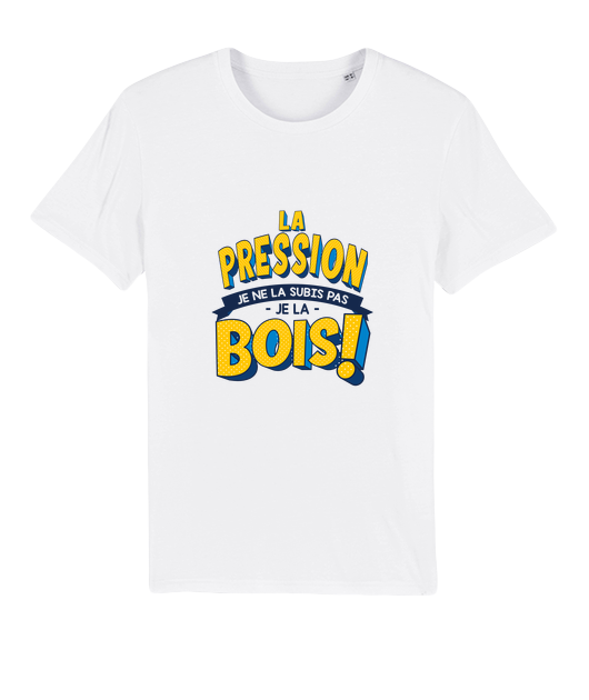 Sweat à Capuche Humour Bière - "Moi La Pression ? Je Ne La Subis Pas Je La Bois" - Cadeau Drôle Pour Amateur De Bière