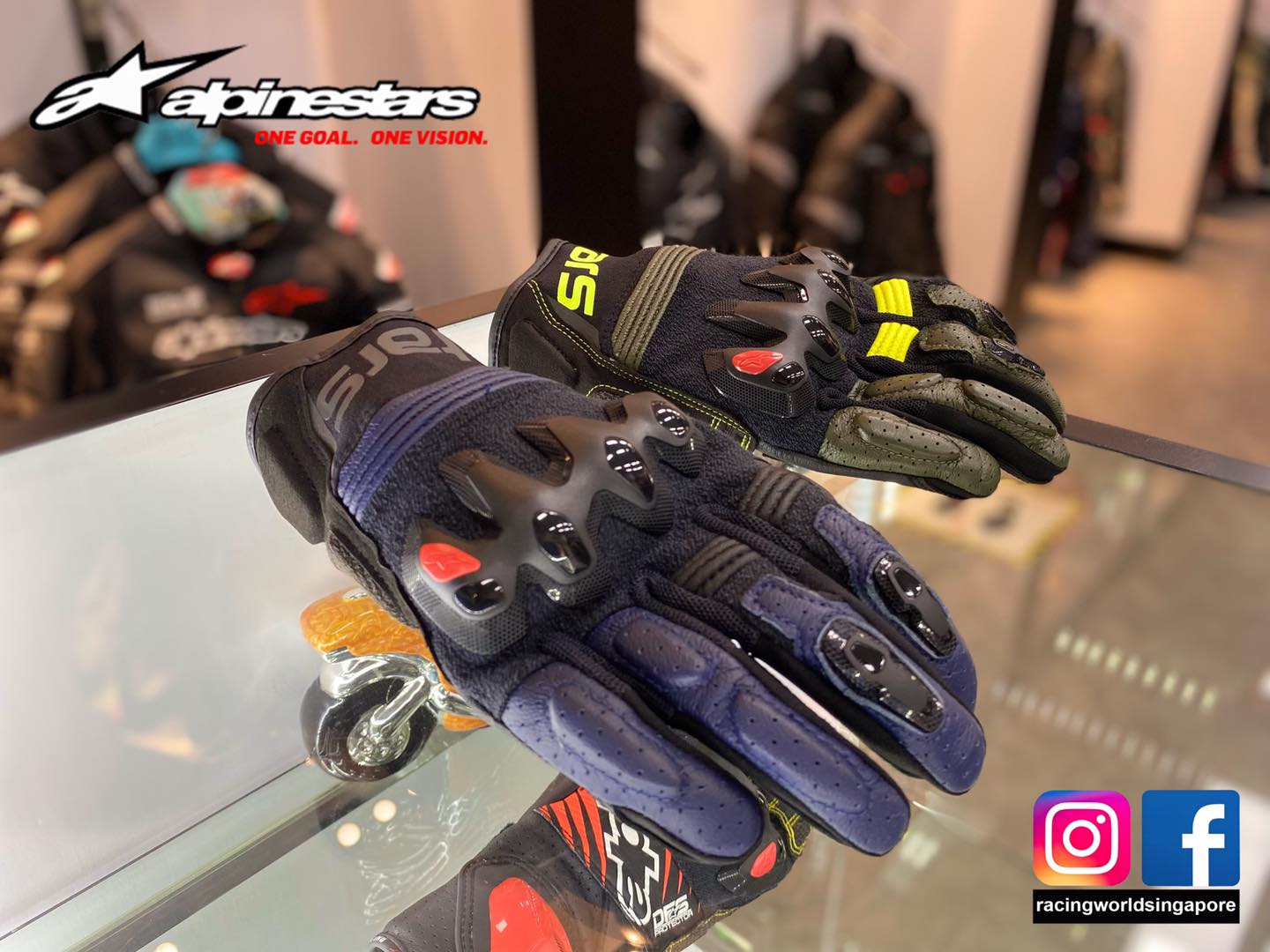 Alpinestars Halo leather gloves for adventure riding