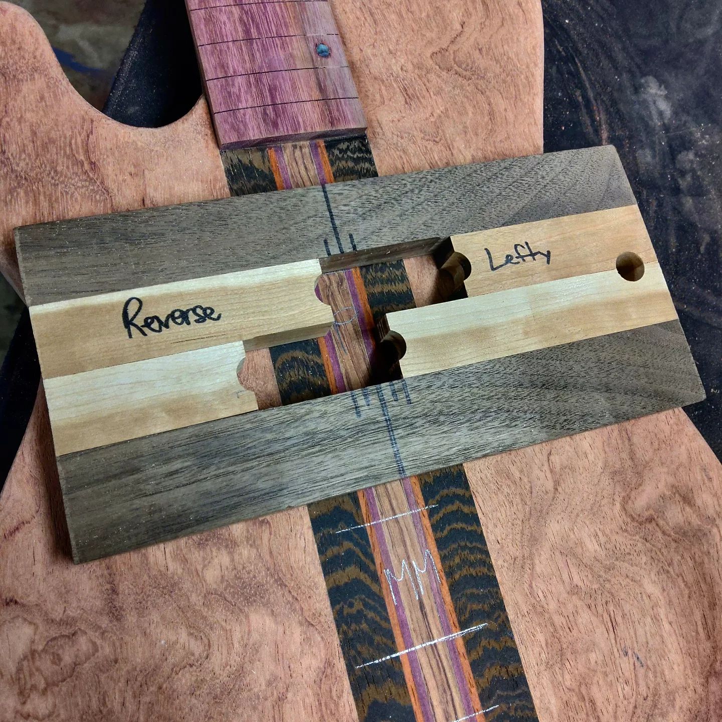 Ladny Guitars - Routing for EMG Precision and MusicMan...