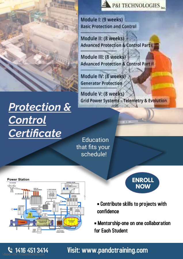 High Voltage Protection & Control Certificate Program - 100% Online