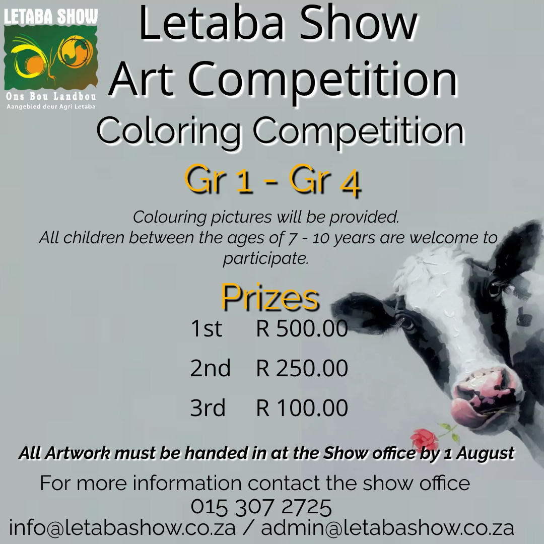 Letaba - 🎨Letaba Show Art Competition Coloring Competition GR 1- GR 4 ...