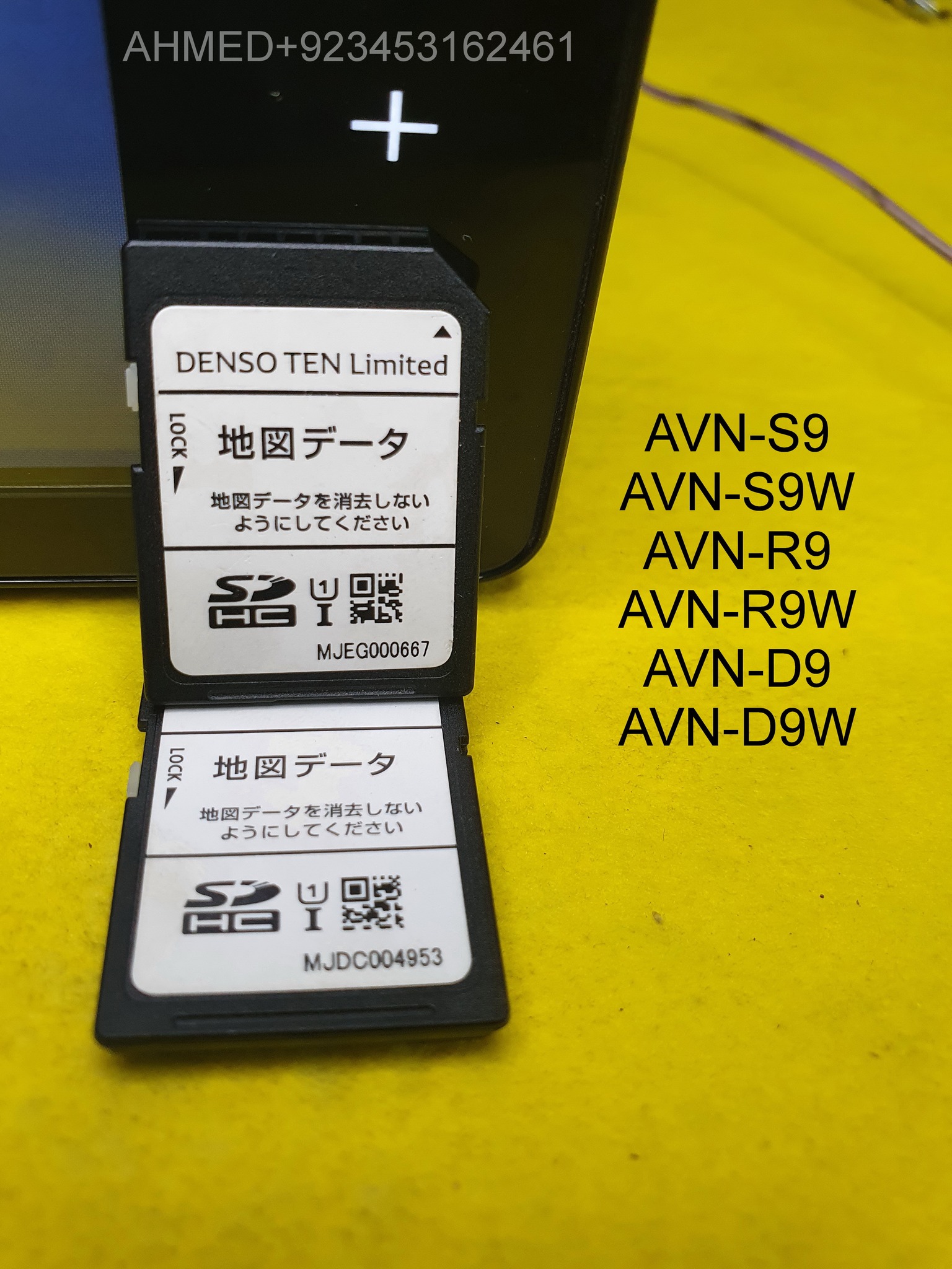 ECLIPSE AVN-R7W AVN-RB7 AVN-R8W AVN-R9W AVN-R10W BOOT SD CARD 