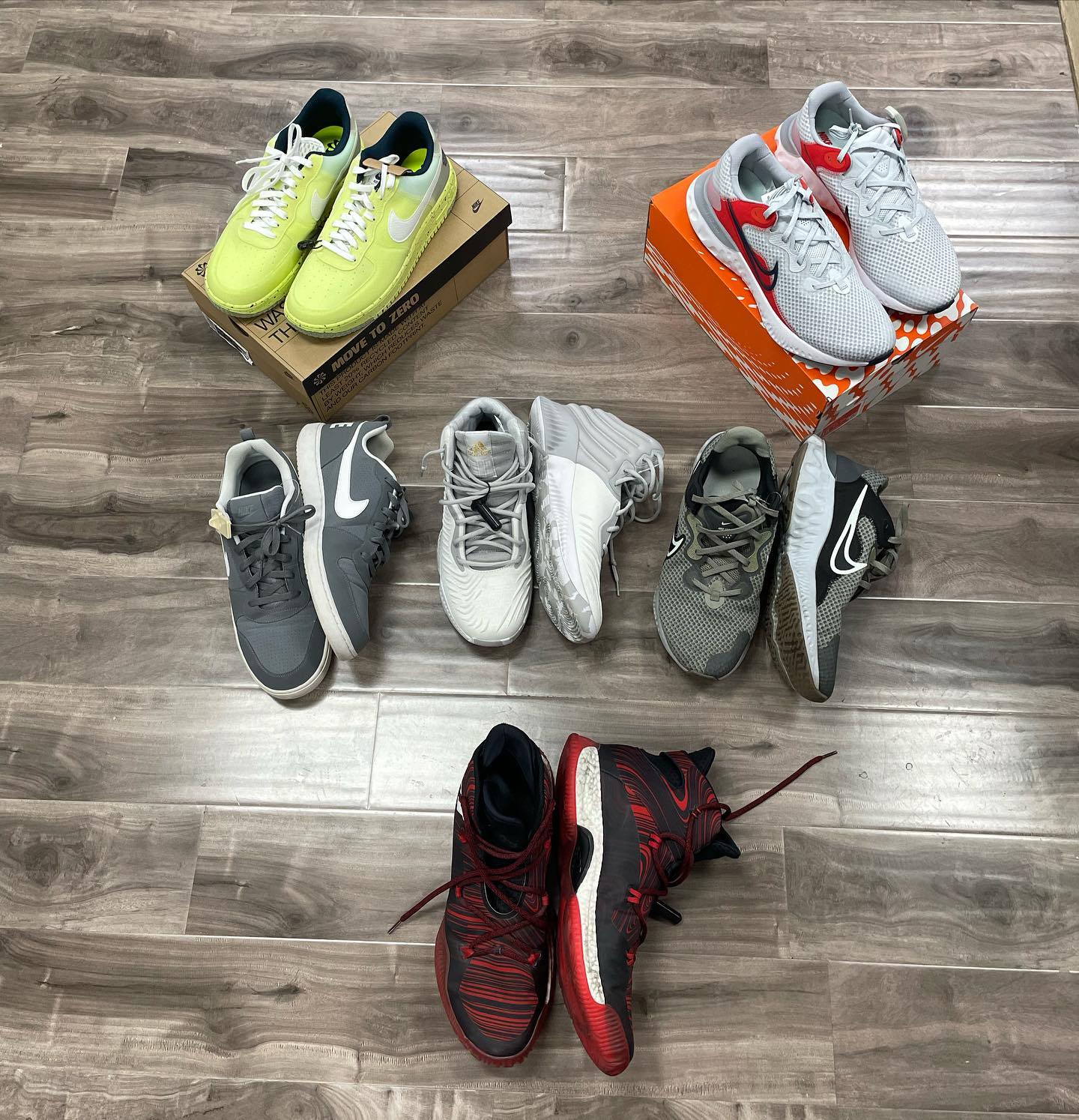 Eight of the shoes are over 11.8 inches (30 centimeters) in length 