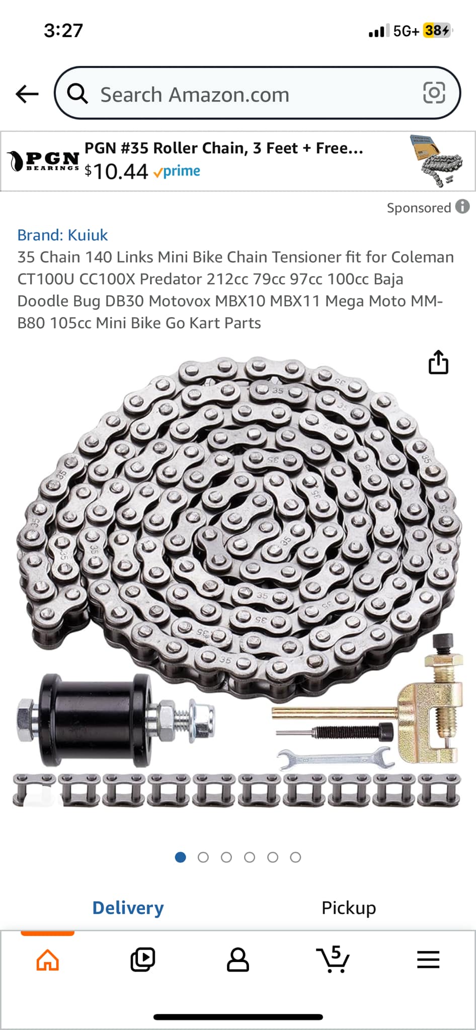 coleman mini bike ct200u ex chain size 420 Chain 42 Links for CT200U-EX Jackshaft Chain deserving your trust. CILOYU 420 Gold Chain Replacement