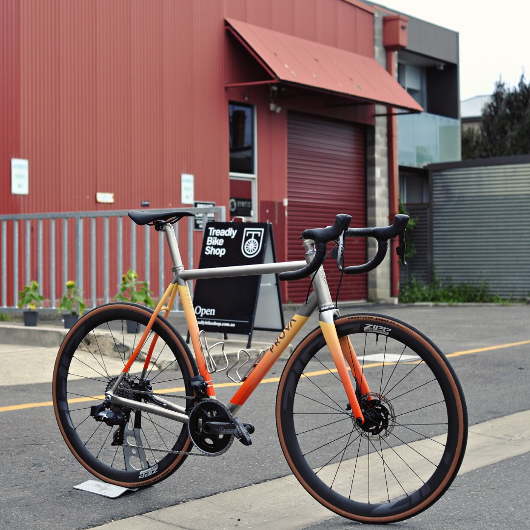 This stunning Prova Razzo Ti came into... - Treadly Bike Shop