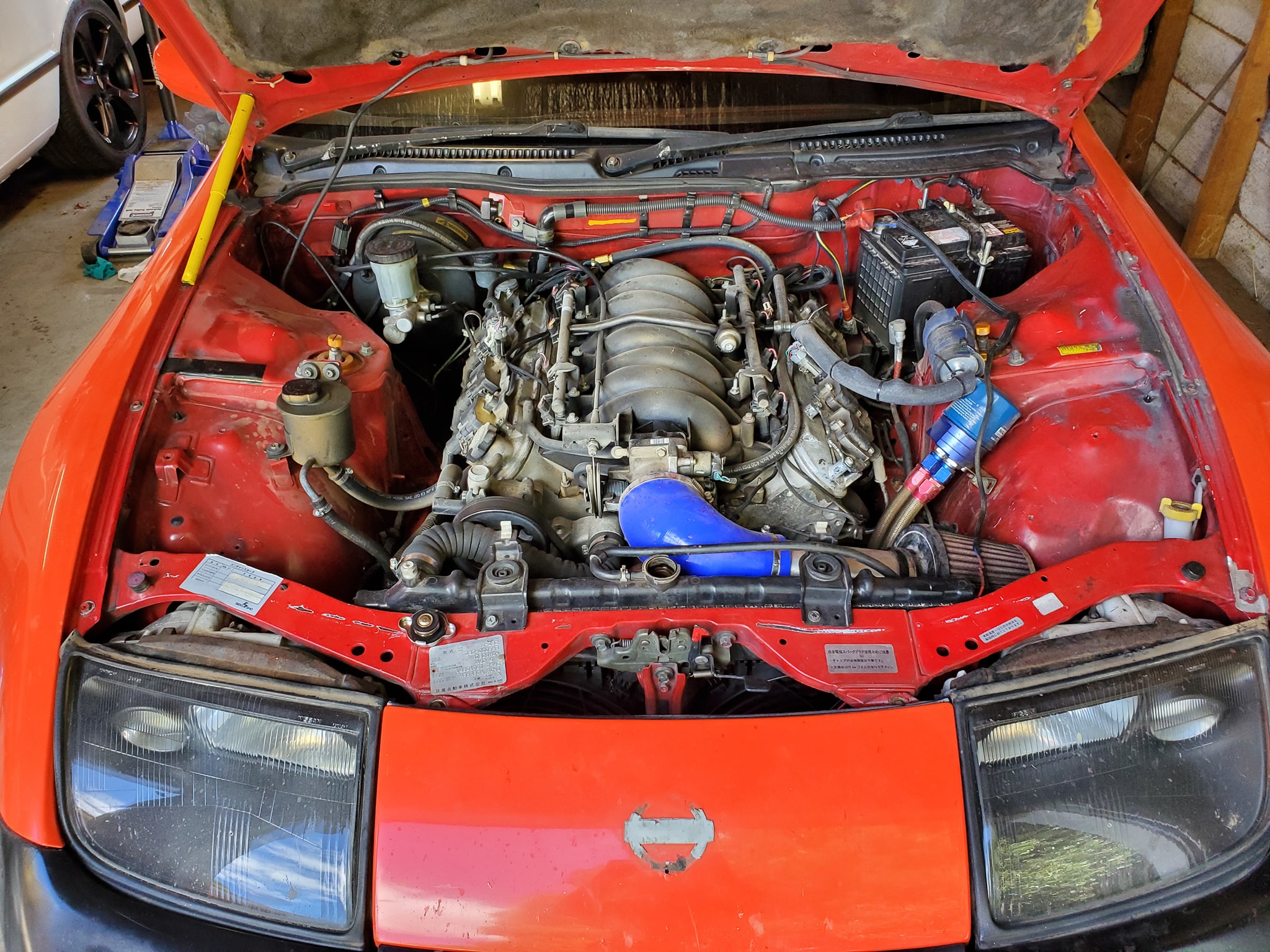 300zx z31 aftermarket radiator installation and modifications