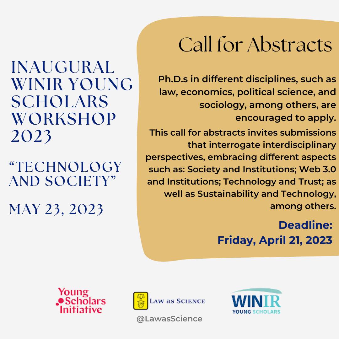Law as Science - Law as Science is delighted to announce...