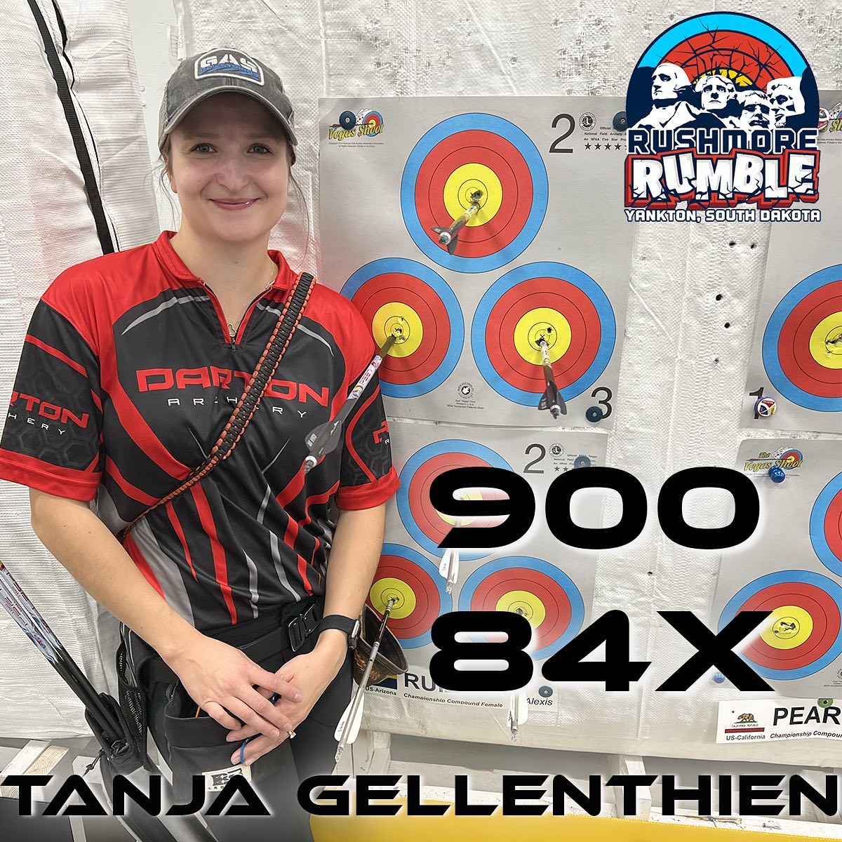 Darton Archery - ️900 84x ️ Tanja Gellenthien threw down...