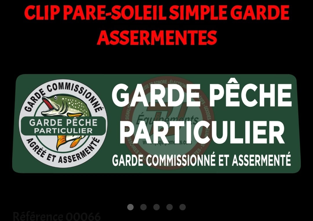 Patch Brodé "Garde-chasse Particulier" - Pour Uniforme Ou Collection