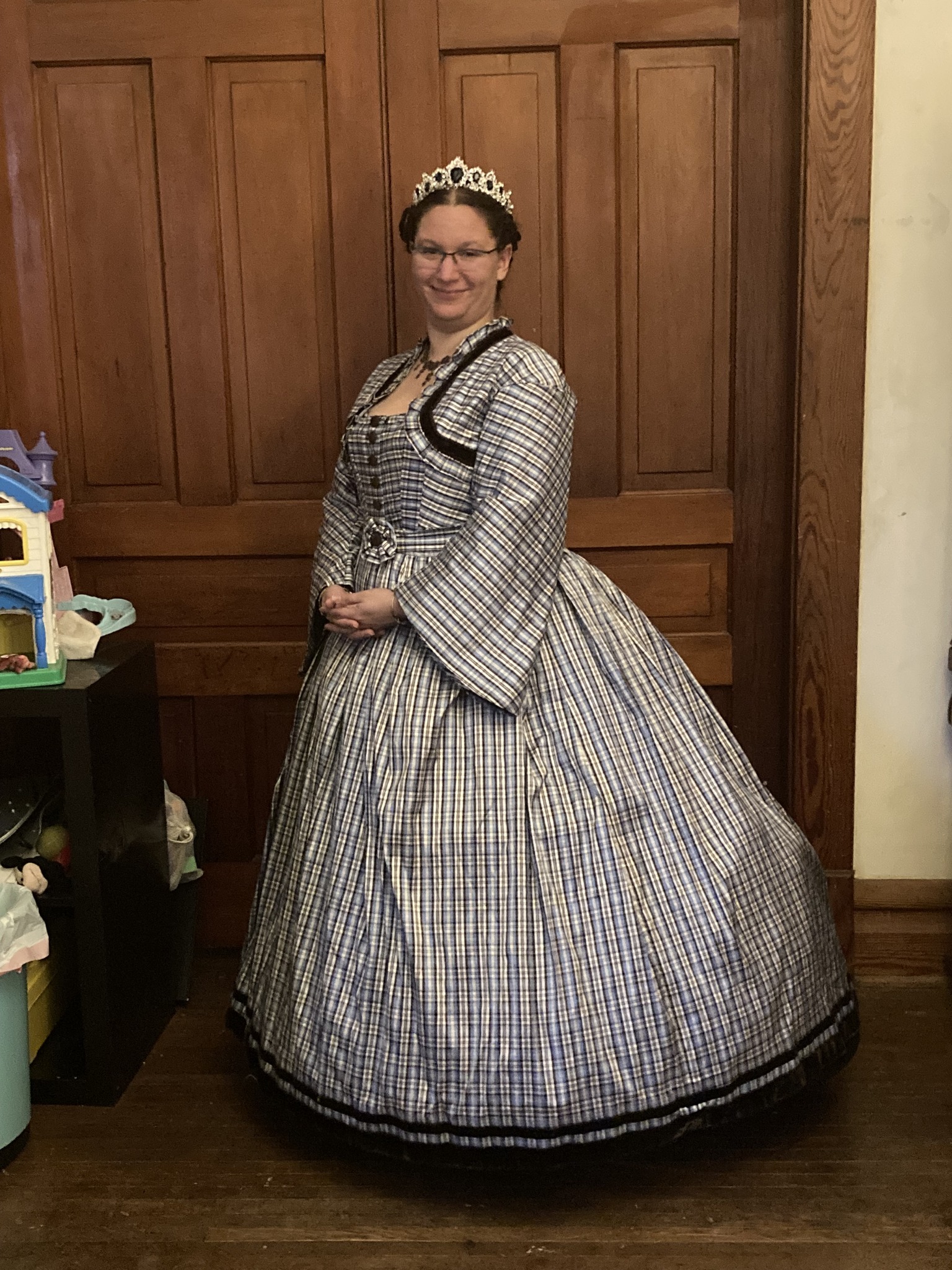 laura ingalls brown poplin dress Making a Victorian Bustle Gown from 