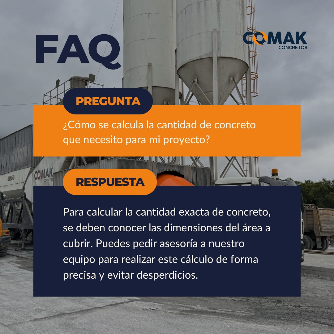 COMAK Concretos - ¿Cómo se calcula la cantidad de... | Facebook