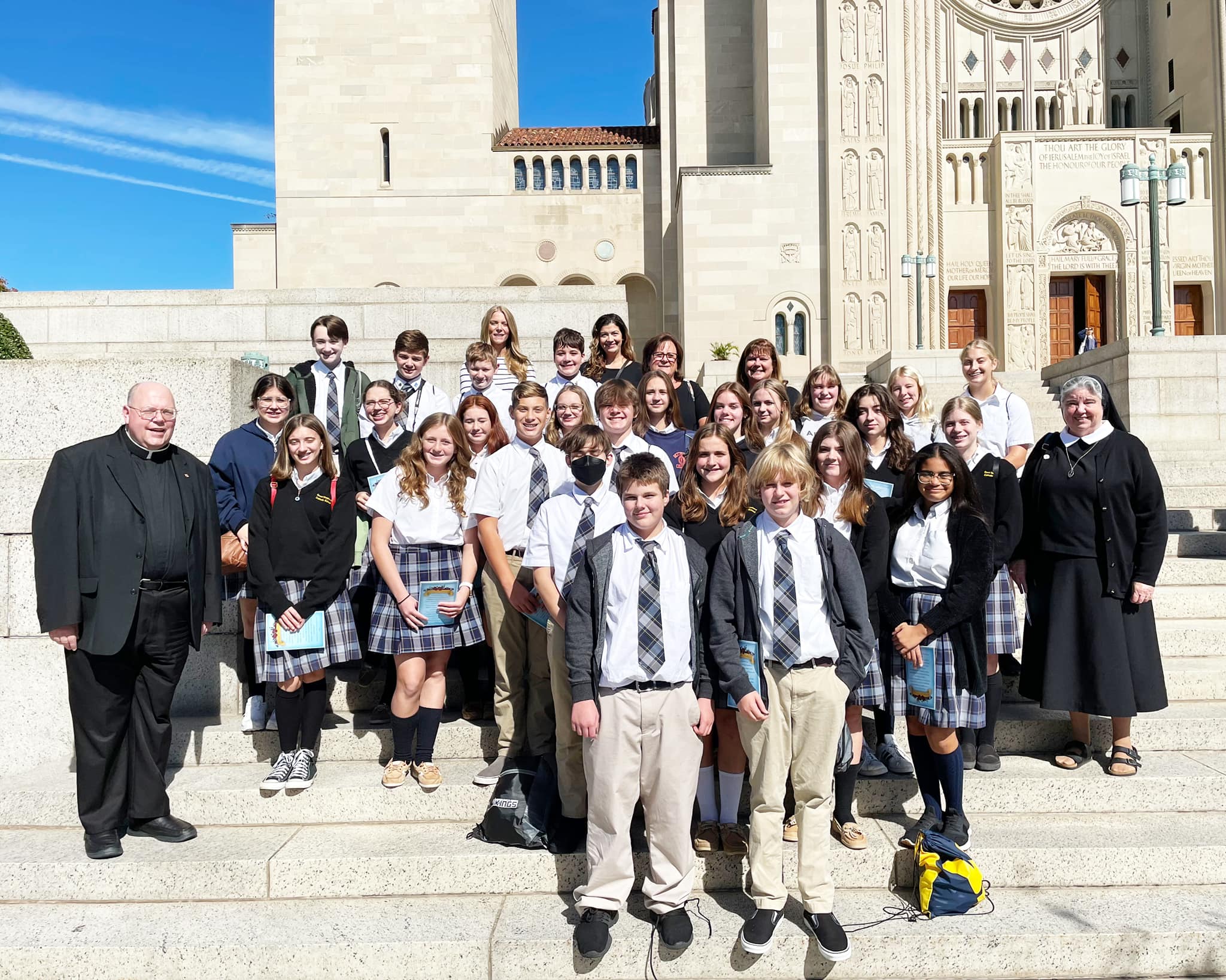 Our 8th graders in front... - Good Shepherd Catholic School