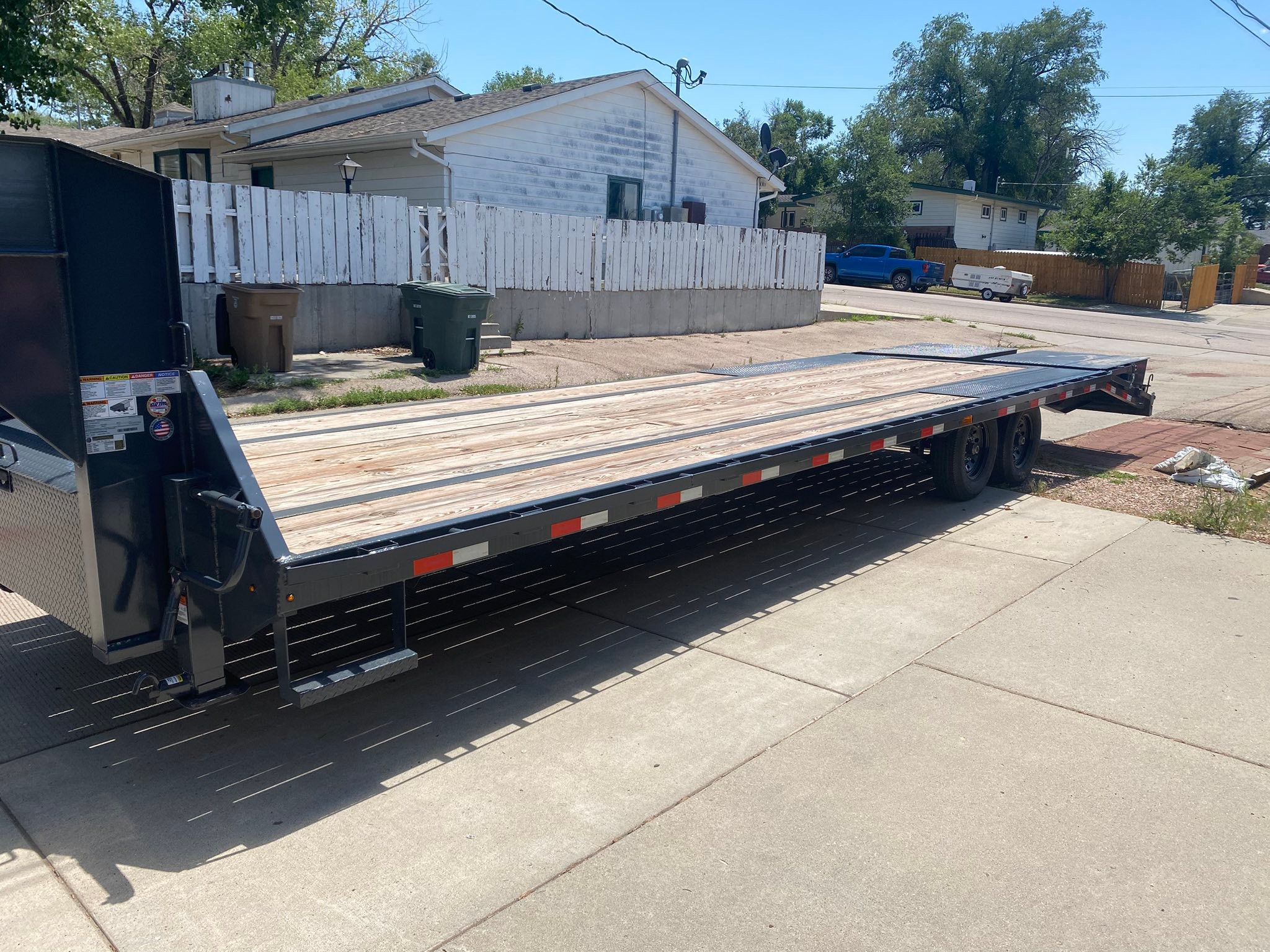 2025 Silver line lowboy gooseneck 32 foot drive over fenders mega