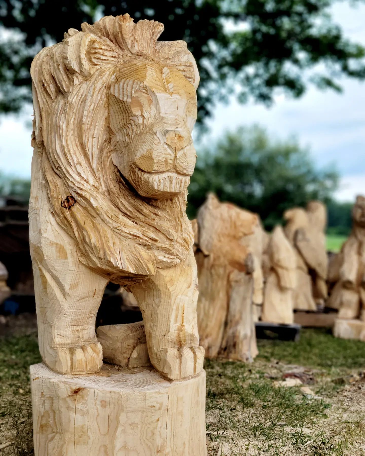 Refuge and Strength” Limited edition Large Lion sculpture By Joe