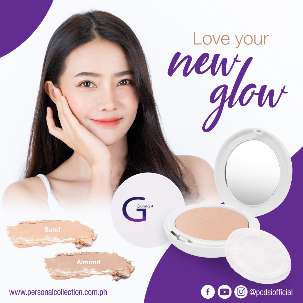 Love the glow you can have when you use Glutalight Glow Whitening Beauty Powder. It's formulated to smoothen, lighten, and protect the skin, and comes with an oil mattifying formula that gives