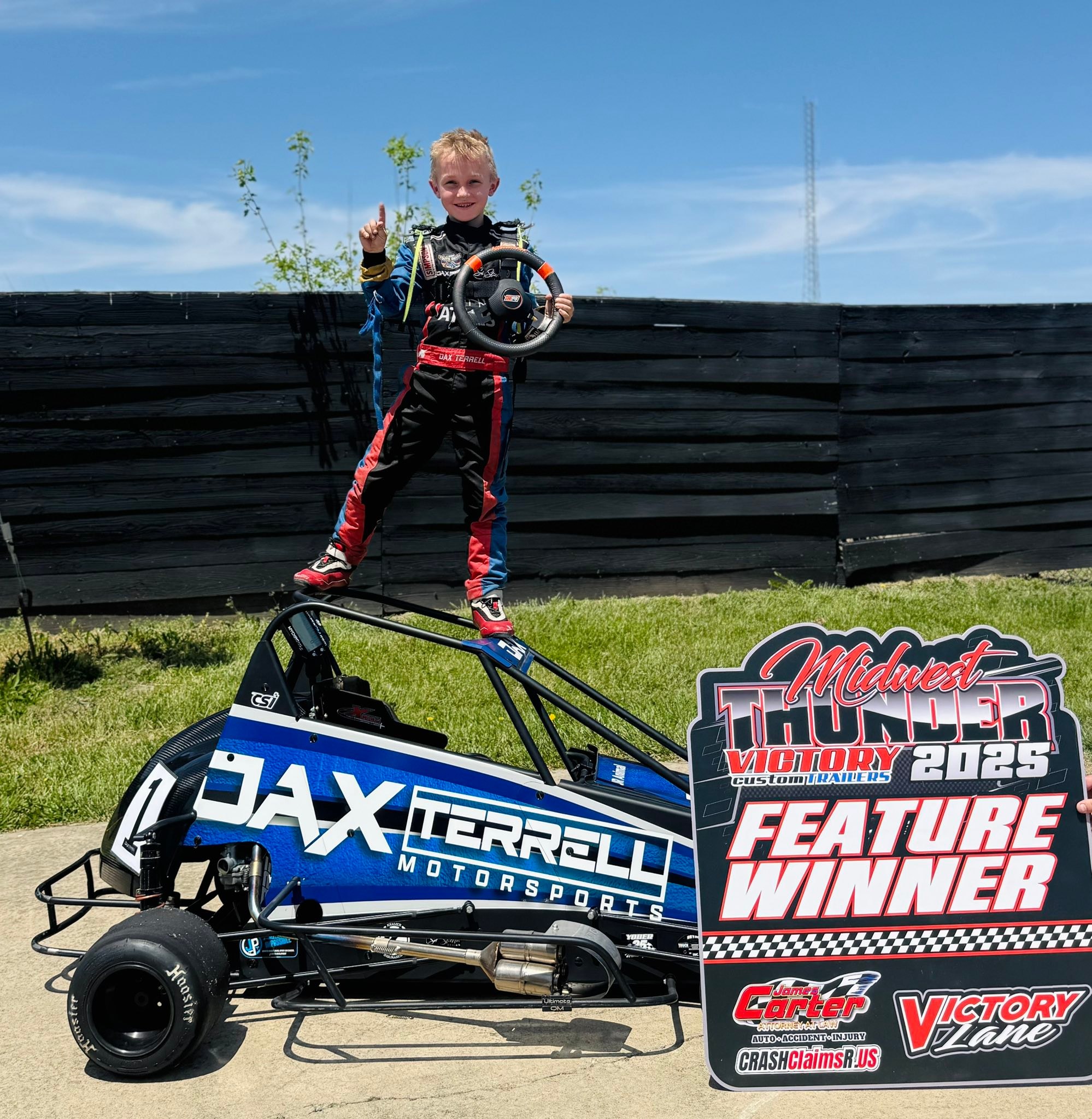 “This one is for you, Mom” 🏁... - Dax Terrell Motorsports | Facebook
