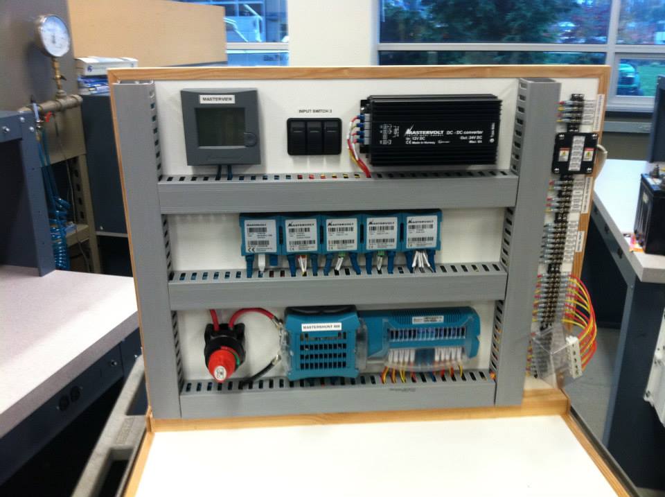 Our new panel for the advanced electrical class. Munson boats, a great ...
