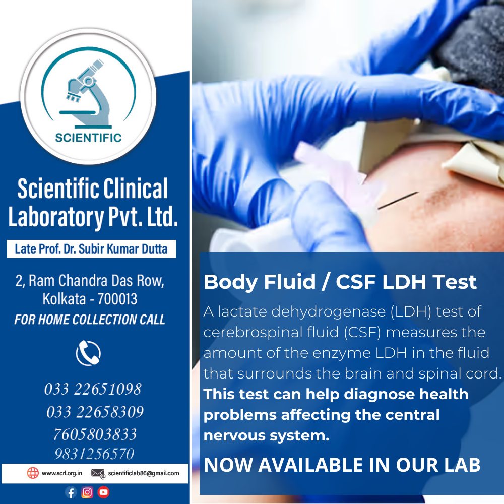 Dr. - 🔹 Body Fluid / CSF LDH Test 🔹 The Lactate Dehydrogenase (LDH ...