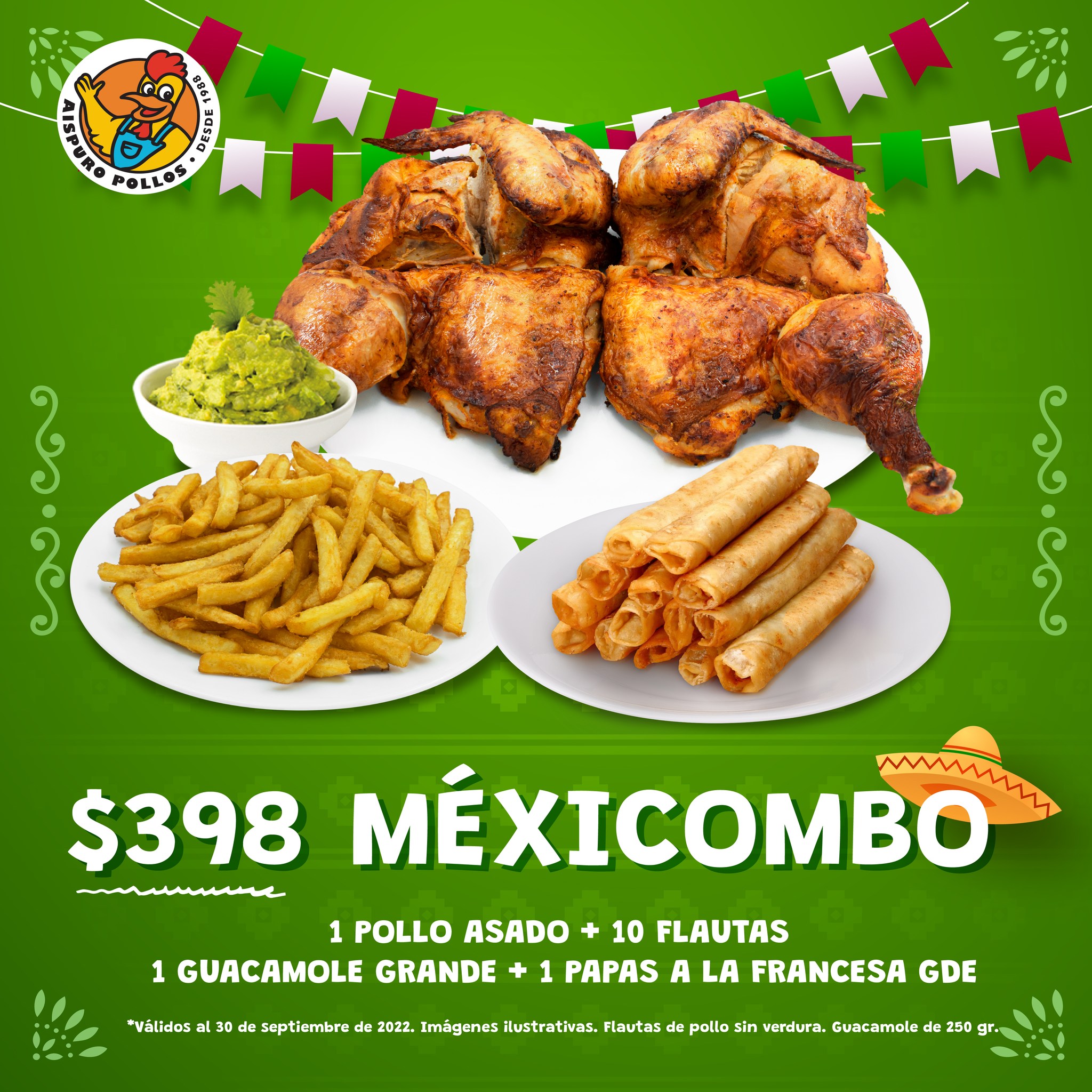 Aispuro Pollos - ¡Septiembre llega a Aispuro con combos... | Facebook